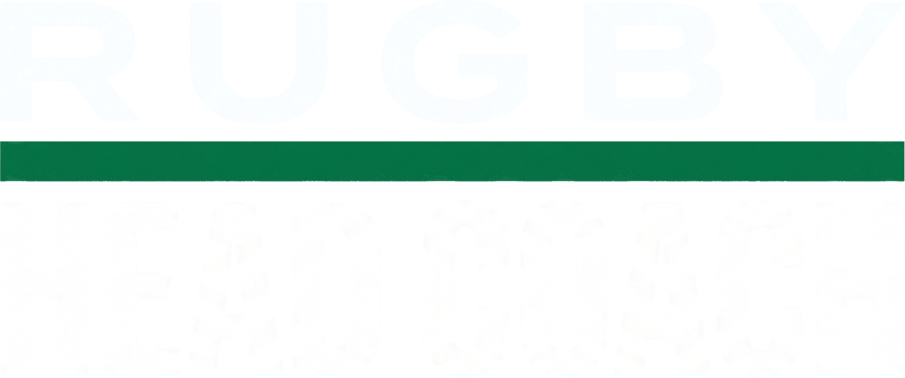 Rugby Head Coach wordmark, transparent background